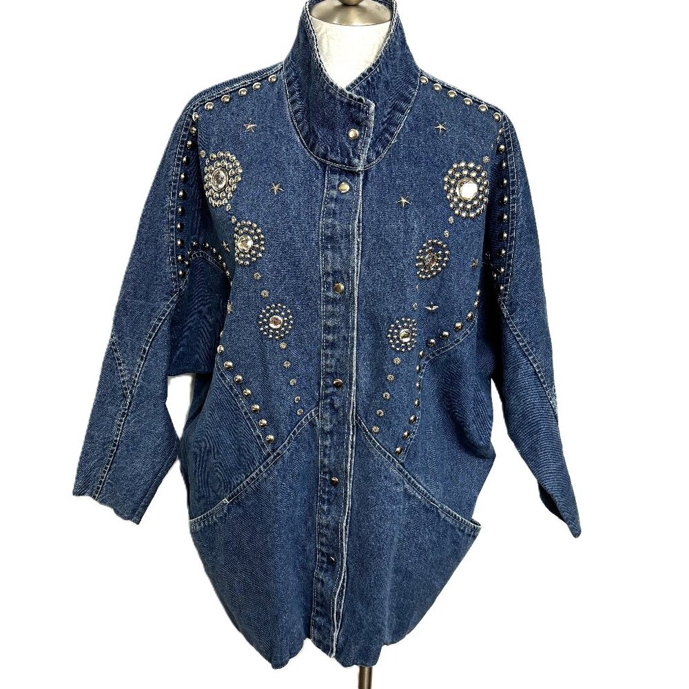 ‘80s Michelle Jean Raglan Sleeve Jeweled Jacket Vintage